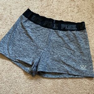 Pink ultimate large yoga shorts grey